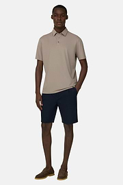 Polo Aus Elastischer Supima-Baumwolle, Taupe, thumb, 2
