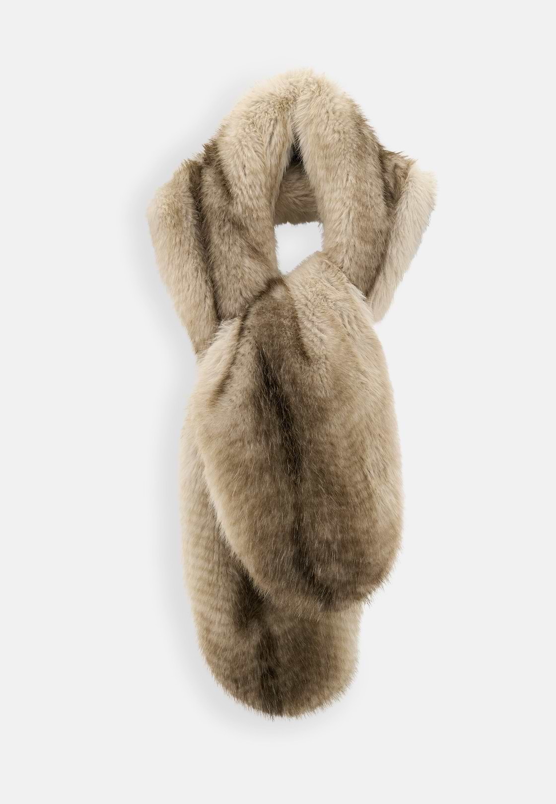 Scarf Faux Fur Effect, Sand, hi-res, 1