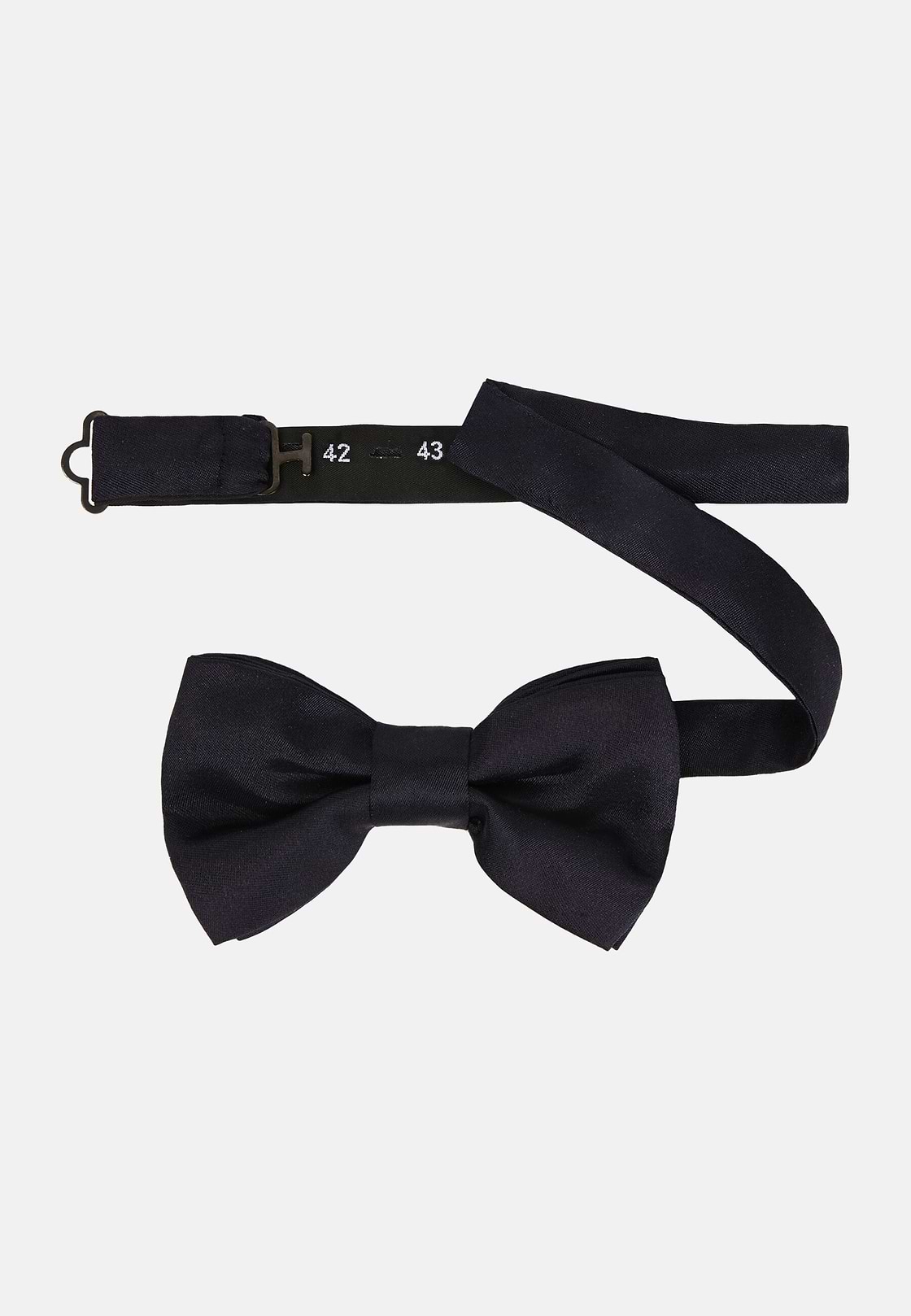 Blue Knotted Silk Bow Tie, Blue, hi-res