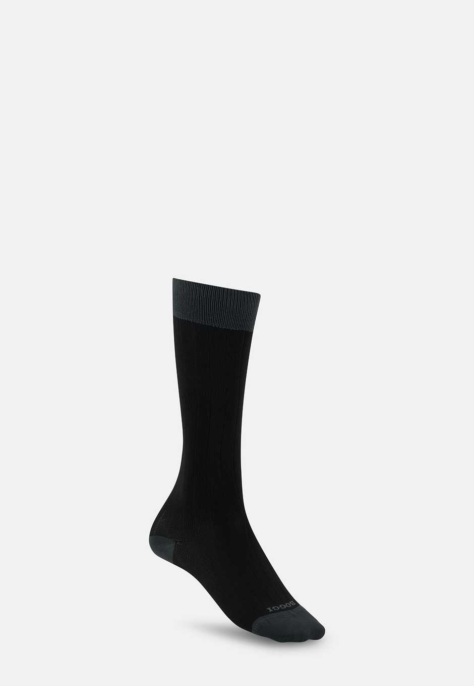 Ribbed Socks In Performance Yarn, Black, hi-res