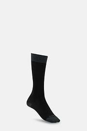 Chaussettes À Côtes En Fil Performance, Noir, thumb, 1