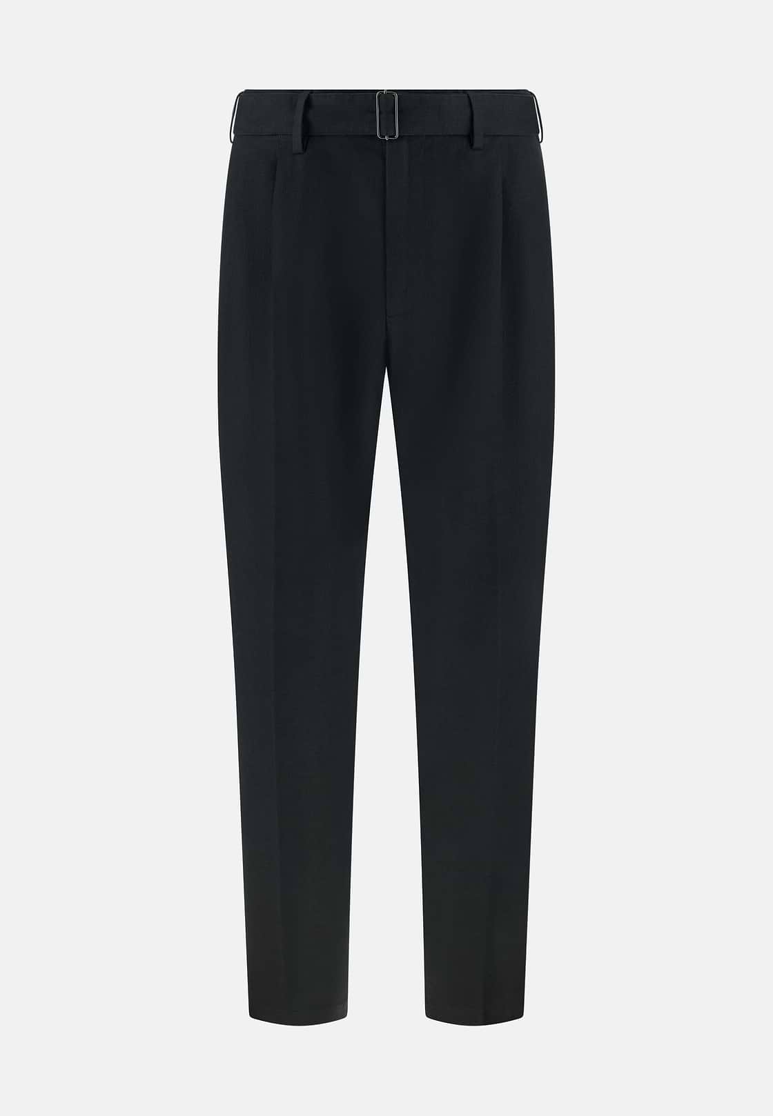 Linen Pants, Black, hi-res, 1