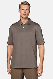 High-Performance Piqué Polo Shirt, Dark Grey, hi-res