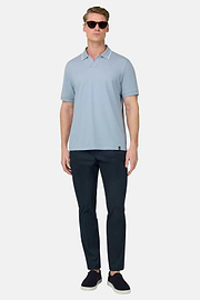 Pantaloni In Cotone, Navy, thumb, 3