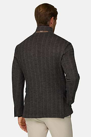 Caban Resca in Lana e Cotone, Marrone, thumb, 4
