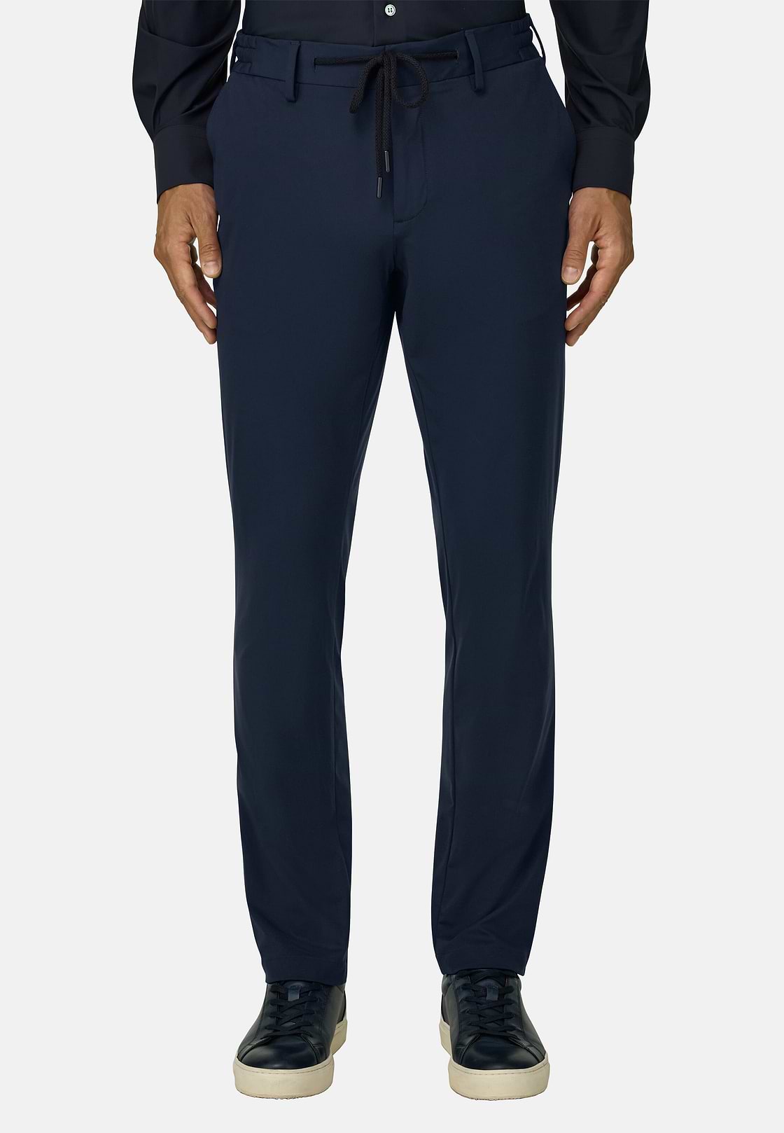 Btech Stretch Nylon Trousers, Navy blue, hi-res, 1