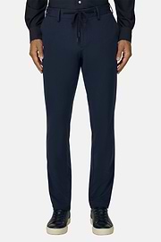 Btech Stretch Nylon Trousers, Navy blue, thumb, 1