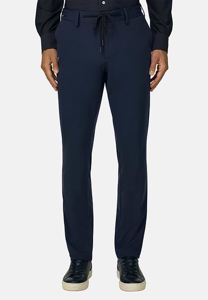 Pantalon En Nylon Stretch Btech, bleu marine, hi-res