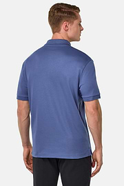 Jersey Polo Shirt, Indigo, hi-res