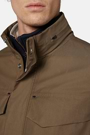 Field Jacket In Cotton Nylon, Taupe, hi-res