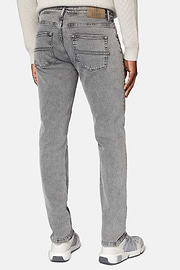 Grey Stretch Denim Jeans, Grey, hi-res