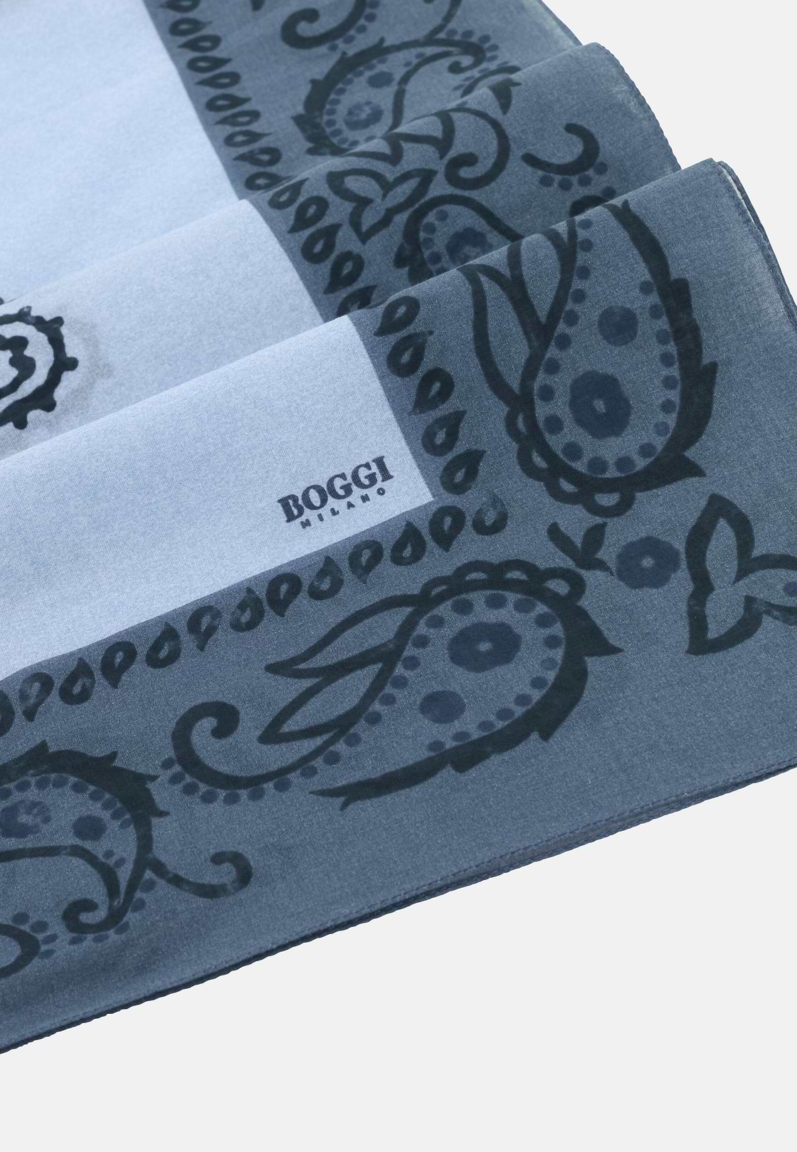 Bandana mit Paisley-Muster aus Baumwolle, Blau, hi-res, 3