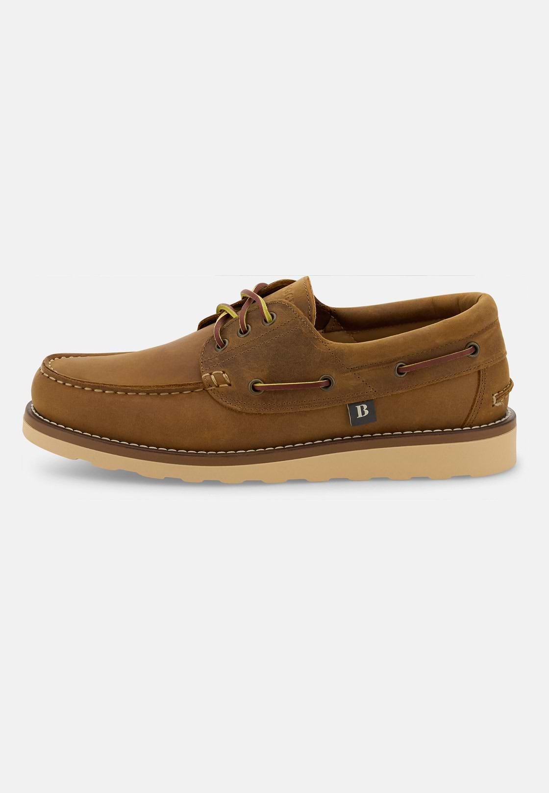 Bootschoenen van Pull-up Leer, Brown, hi-res, 1