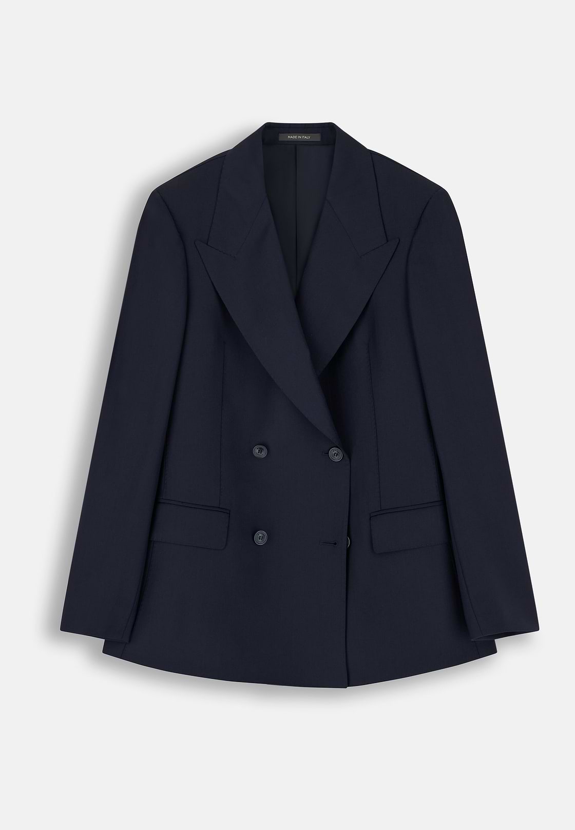 Double-Breasted Pinstripe Wool Suit, , hi-res, 2