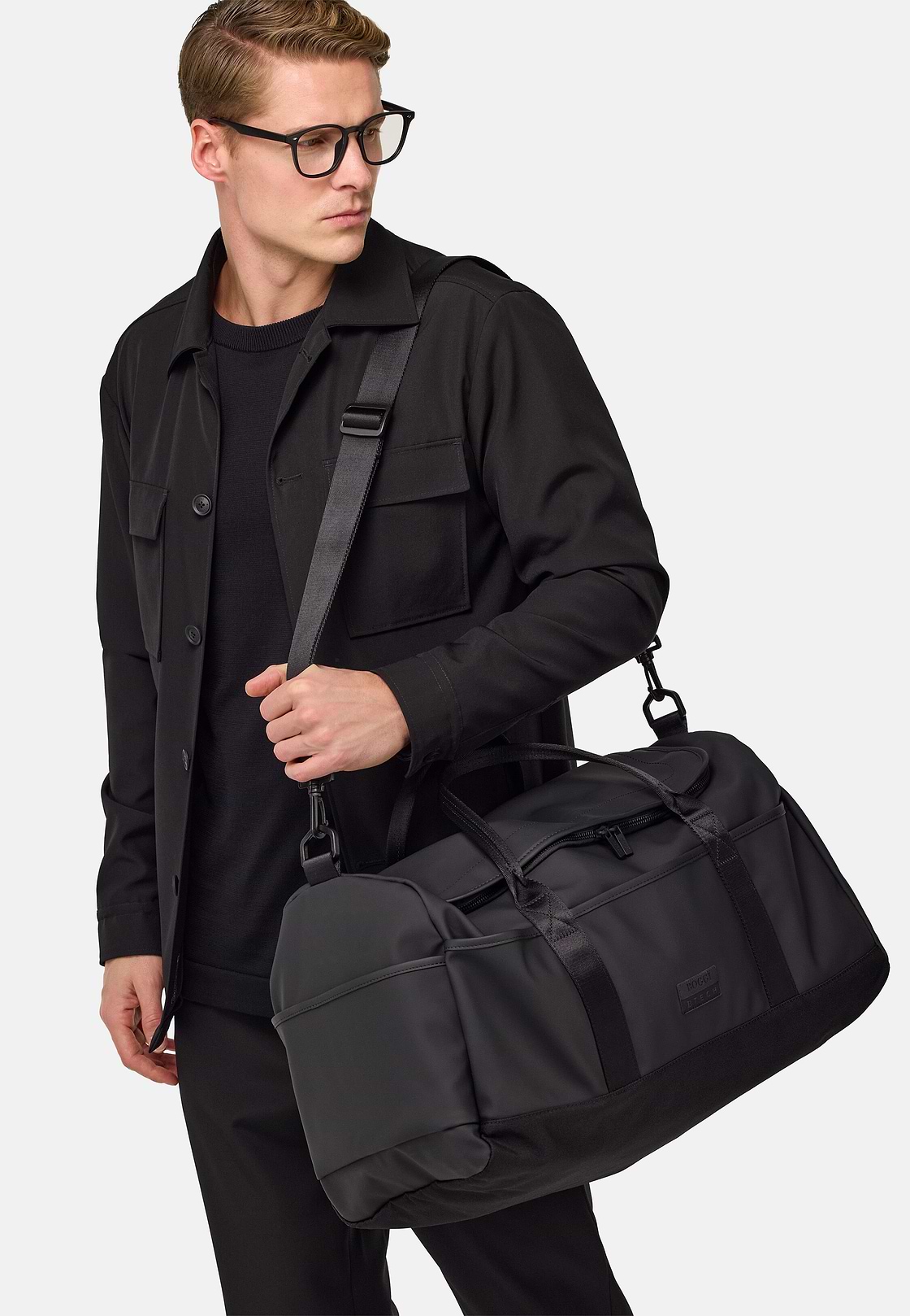 Sac De Voyage En Tissu Technique, Noir, hi-res