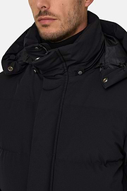 Parka in Technical Fabric Padded with Goose Down, Black, thumb, 3