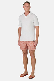 Polo En Nylon Coton, Blanc, hi-res
