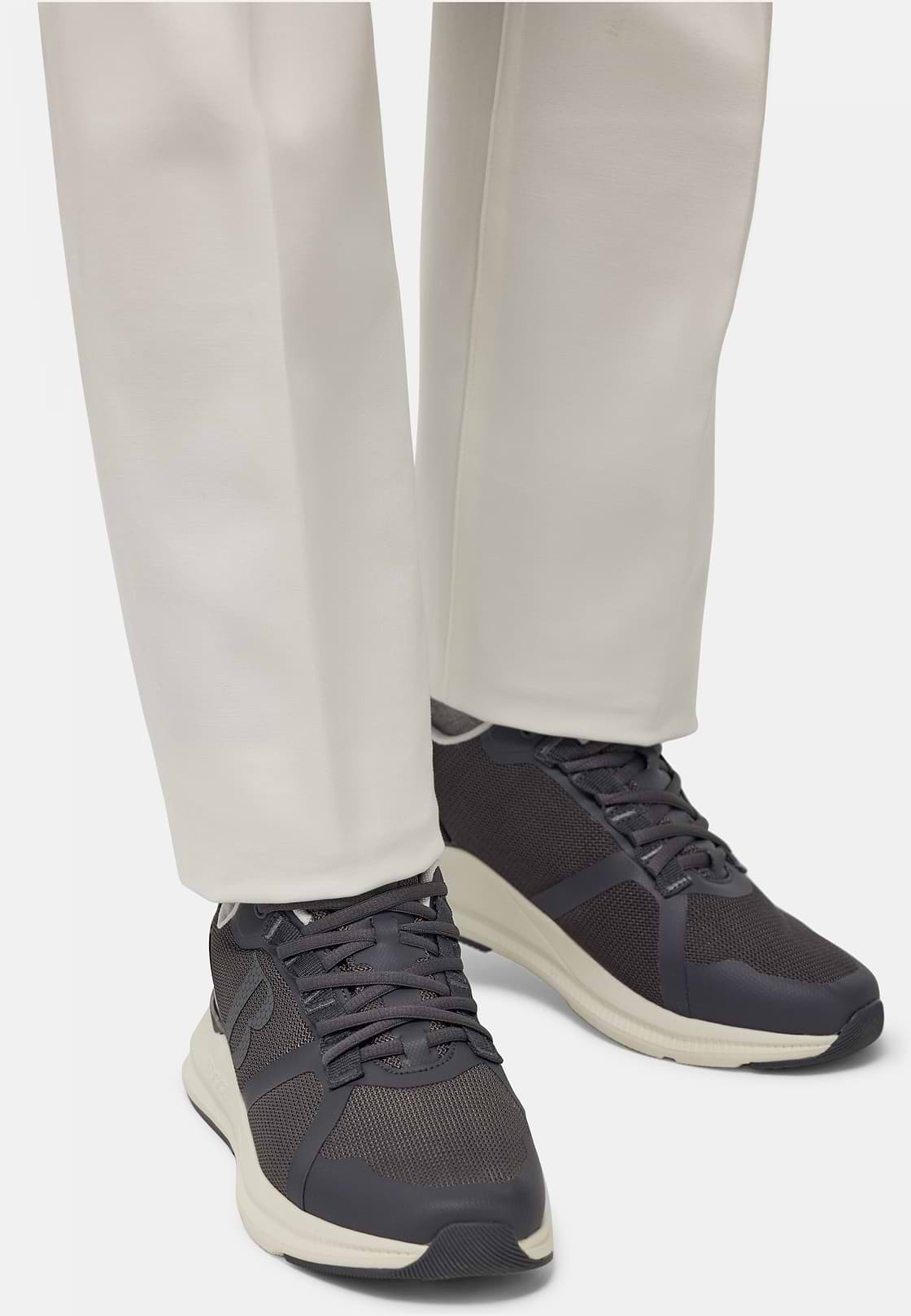 Technical Fabric Trainers, Grey, hi-res