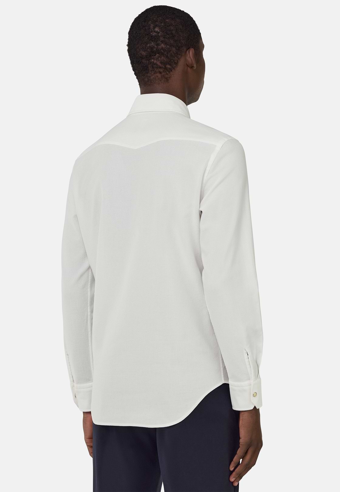 Regular Fit Cotton Shirt, White, hi-res