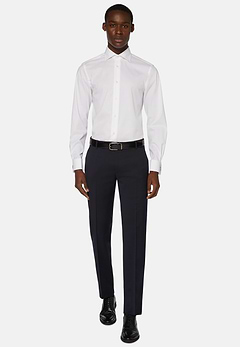 Stretch P.Point D.Cuff Windsor Collar Shirt Slim F