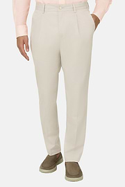 Pantaloni In Cotone, Sabbia, thumb, 2