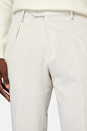 Velvet Trousers, Cream, hi-res