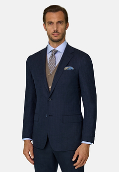 Suit Stretch Wool Cashmere Silk