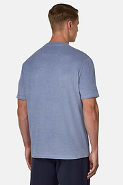 Cotton/Nylon T-Shirt, Indigo, thumb, 3