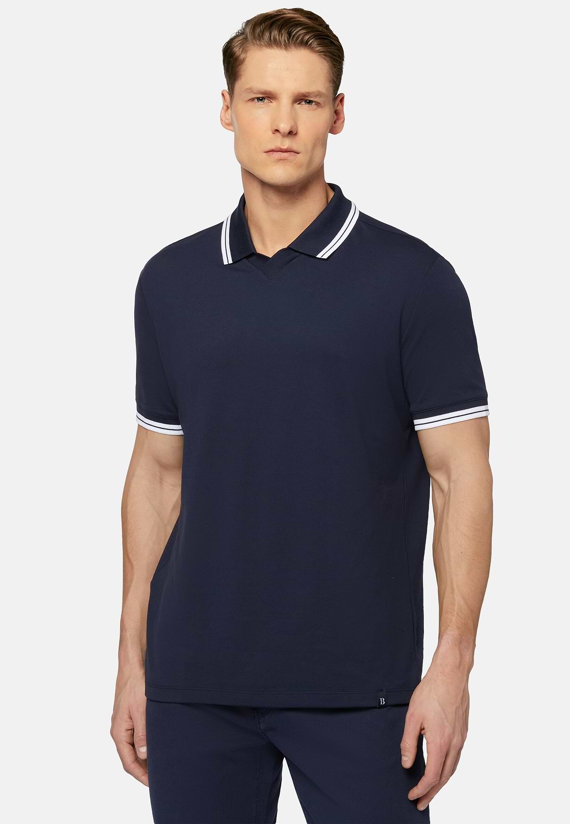 Hochwertiges Piqué-Poloshirt, Navy blau, hi-res