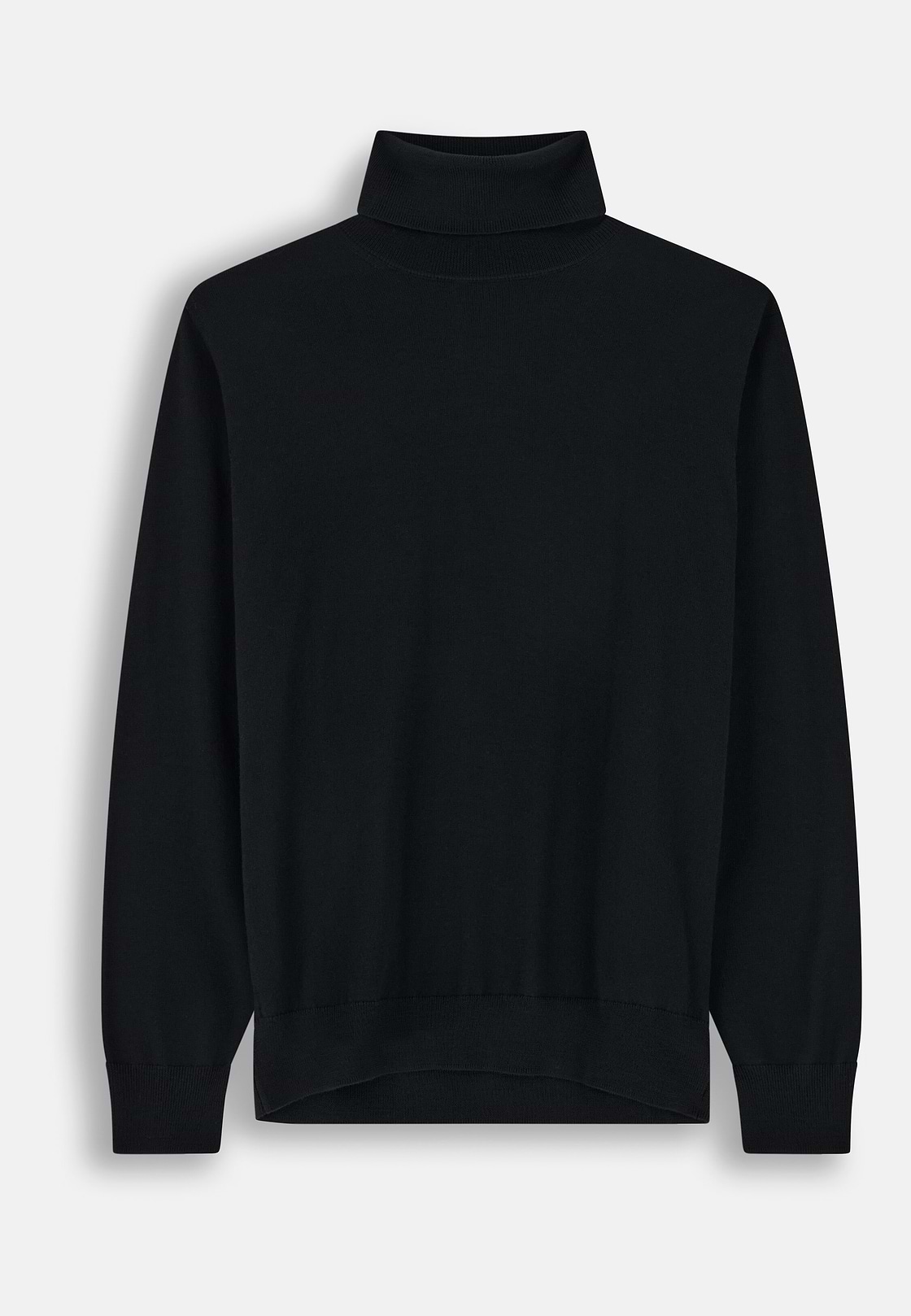 Rollkragenpullover aus extrafeiner Merinowolle, Schwarz, hi-res, 5