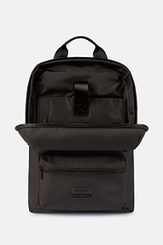 Recycled Polyester Technical Fabric Backpack, Black, hi-res