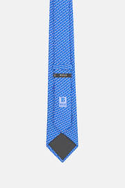 Corbata Estampado Pelícanos Seda, Azul, thumb, 3