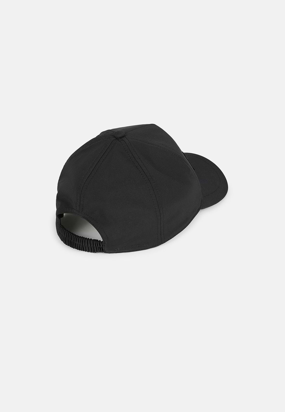 Gorra Con Visera De Tejido Técnico, Negro, hi-res