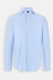 Shirt in Cotton Dobby Regular Fit, Light Blue, thumb, 7