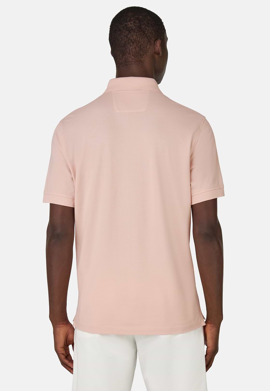 Polo En Piqué De Coton., Rose, hi-res
