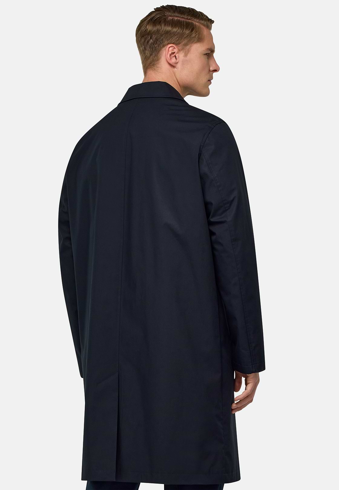 Παλτό ναυτικού τύπου από τεχνικό βαμβάκι, Navy blue, hi-res
