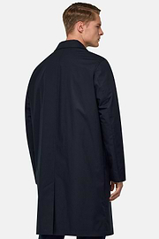 Παλτό ναυτικού τύπου από τεχνικό βαμβάκι, Navy blue, hi-res
