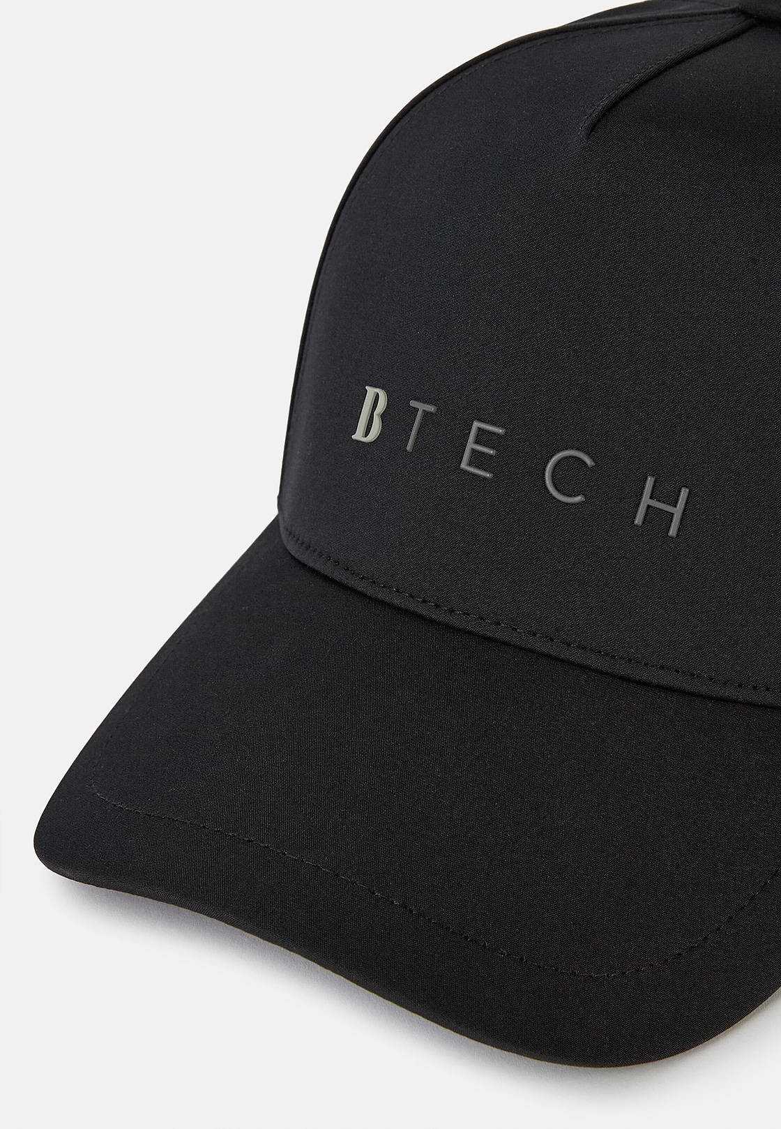 Gorra Con Visera De Tejido Técnico, Negro, hi-res