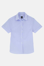 Camicia A Righe In Cotone Regular Fit, Azzurro, thumb, 5