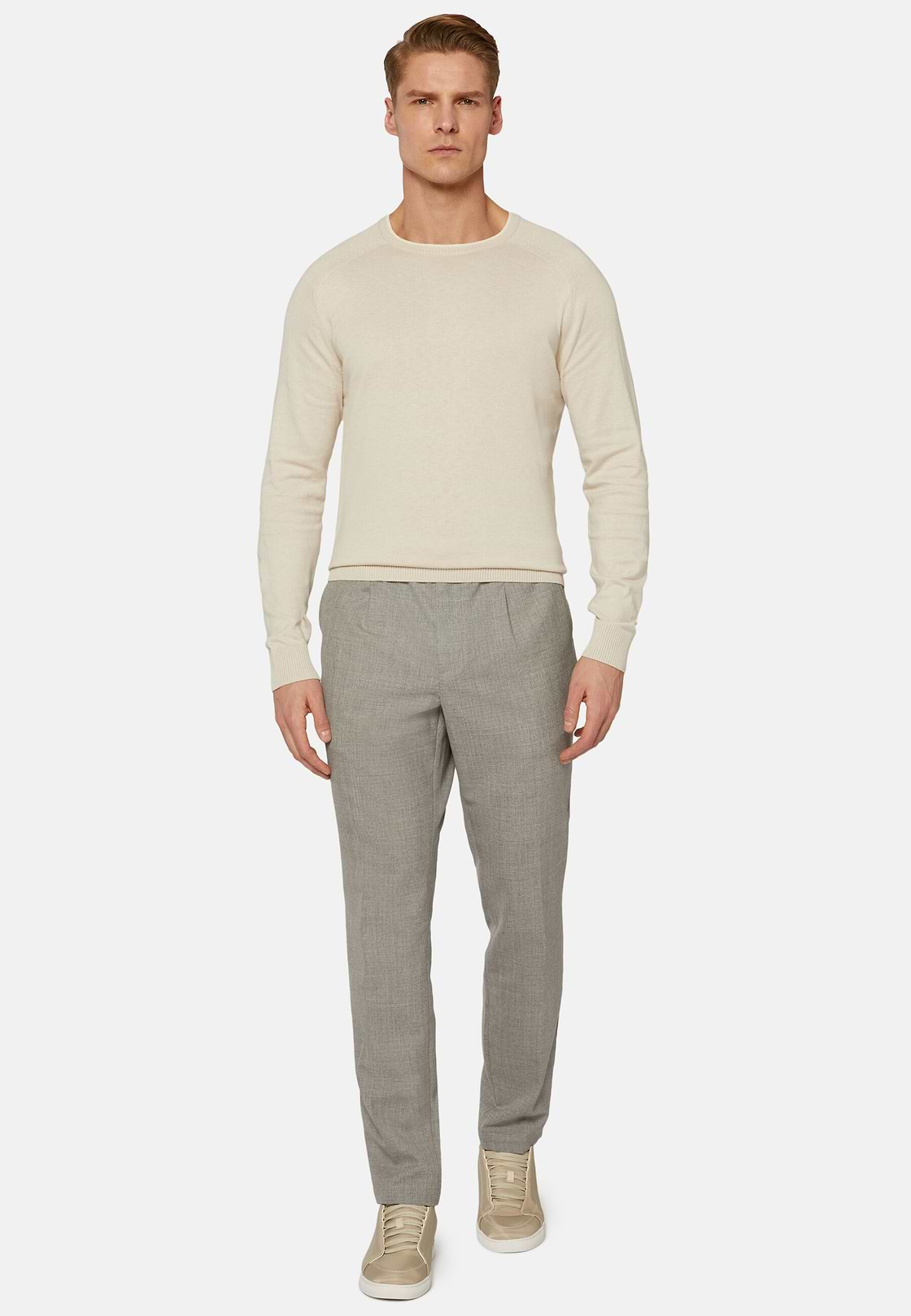 Wool City Trousers, light grey, hi-res