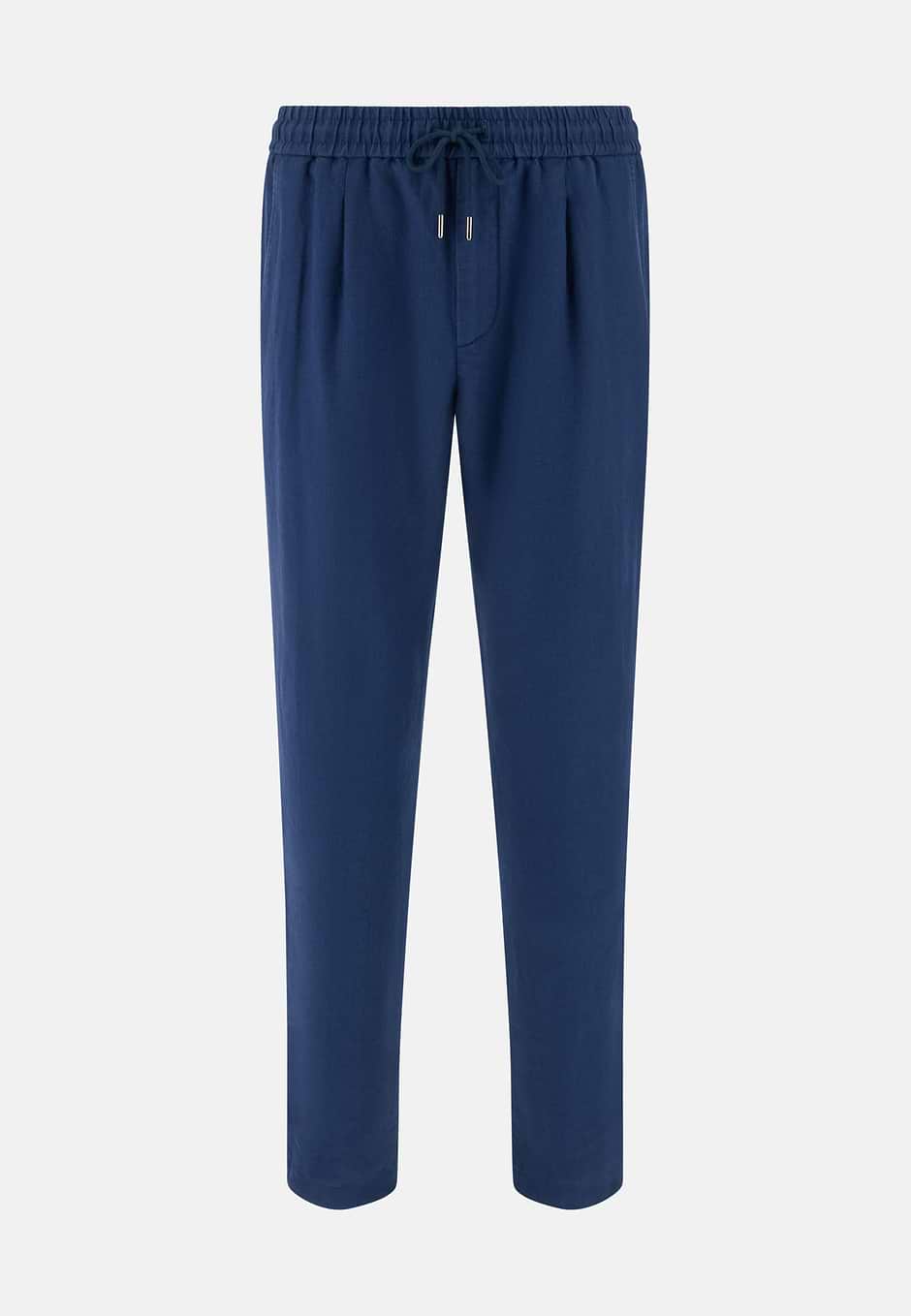 City Linen Trousers, Blue, hi-res
