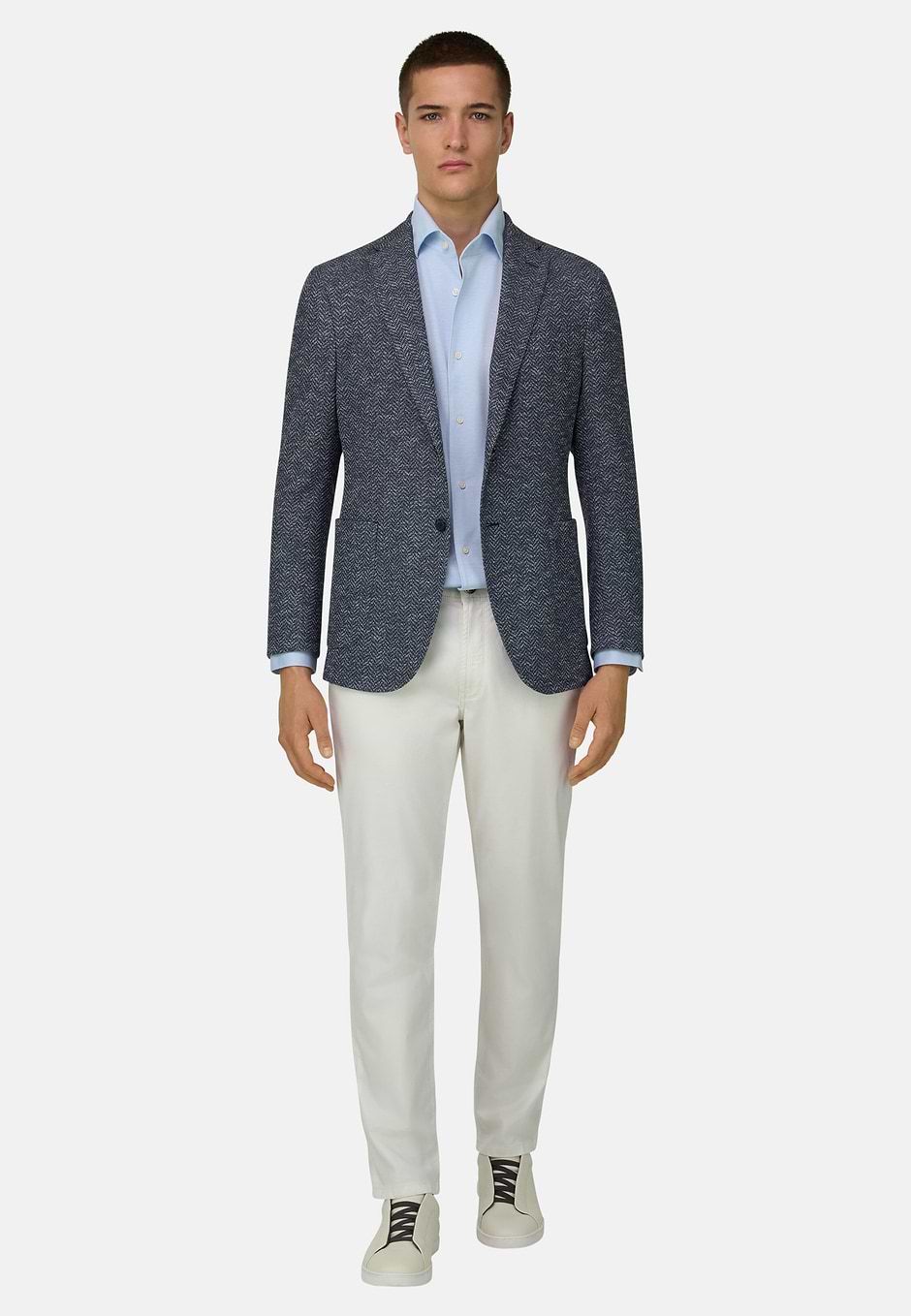 Giacca Resca In Misto Cotone, Navy, hi-res