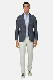 Giacca Resca In Misto Cotone, Navy, thumb, 2