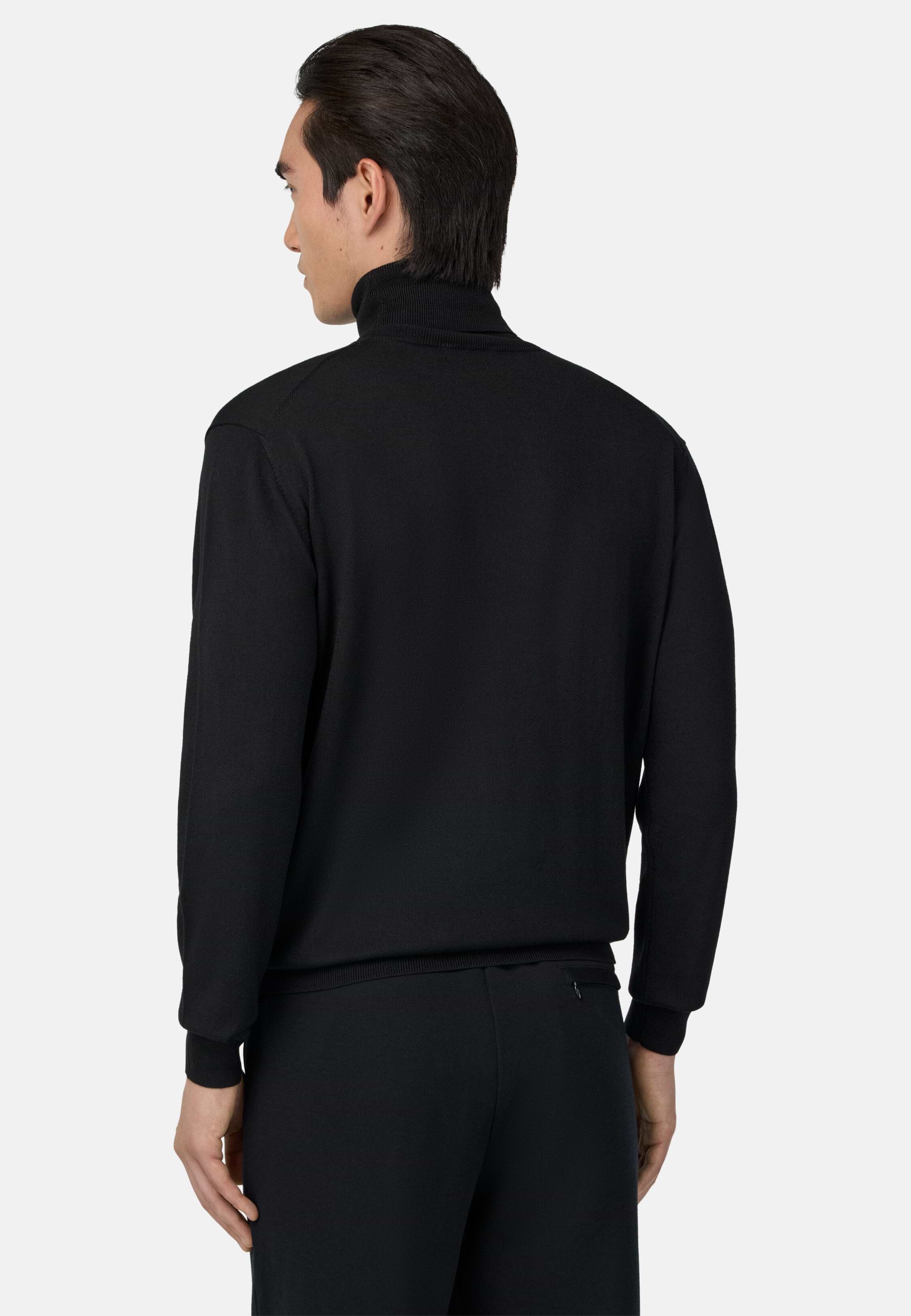 Men's Merino Wool Polo Neck Jumper | Boggi Milano