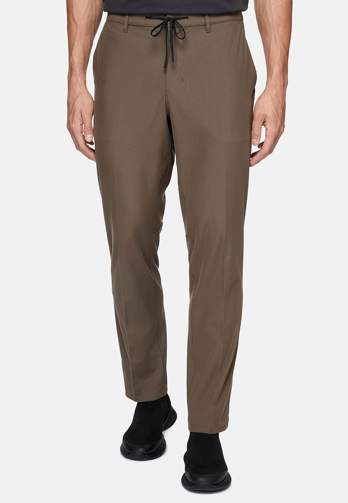 Pantaloni Ergonomic In Nylon Indemagliabile B Tech, Taupe, hi-res