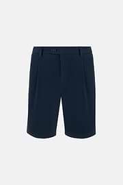 Bermudahose Aus Elastischem Tencel, Navy blau, thumb, 1