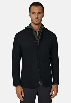 Blazer Diagonal Wool Blend B Tech