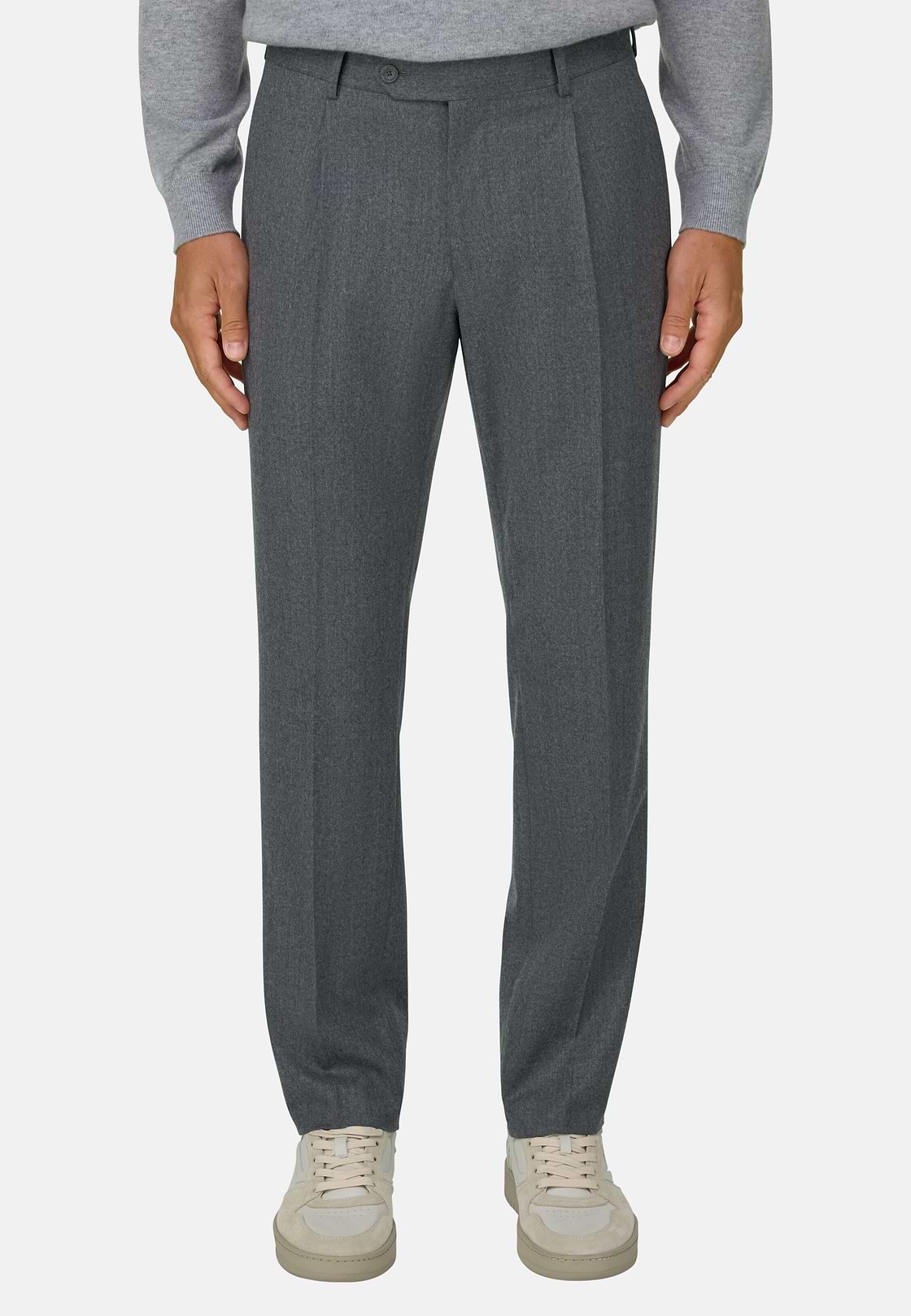 Wool Trousers, Grey, hi-res, 1