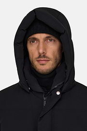 Parka in Technical Fabric Padded with Goose Down, Black, thumb, 5