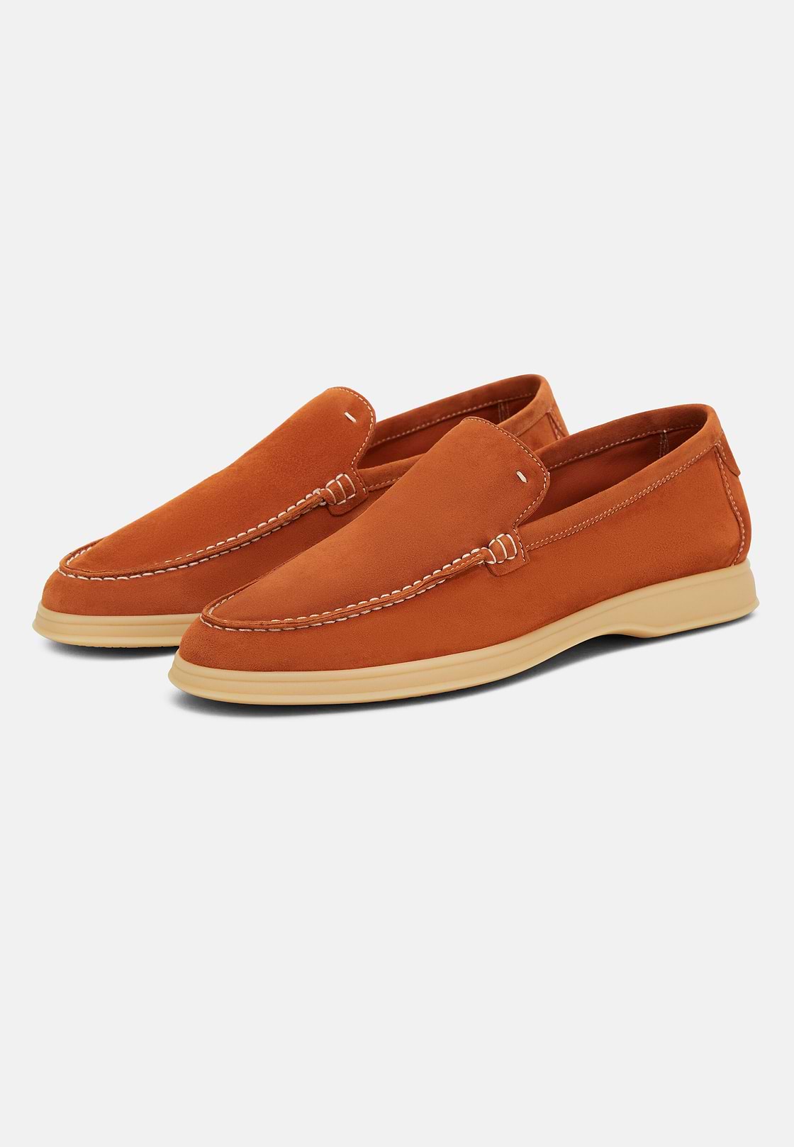 Mocassins Aria En Daim, Rojo, hi-res